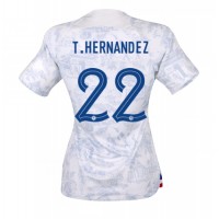 Dres Francuska Theo Hernandez #22 Gostujuci za Žensko SP 2022 Kratak Rukav